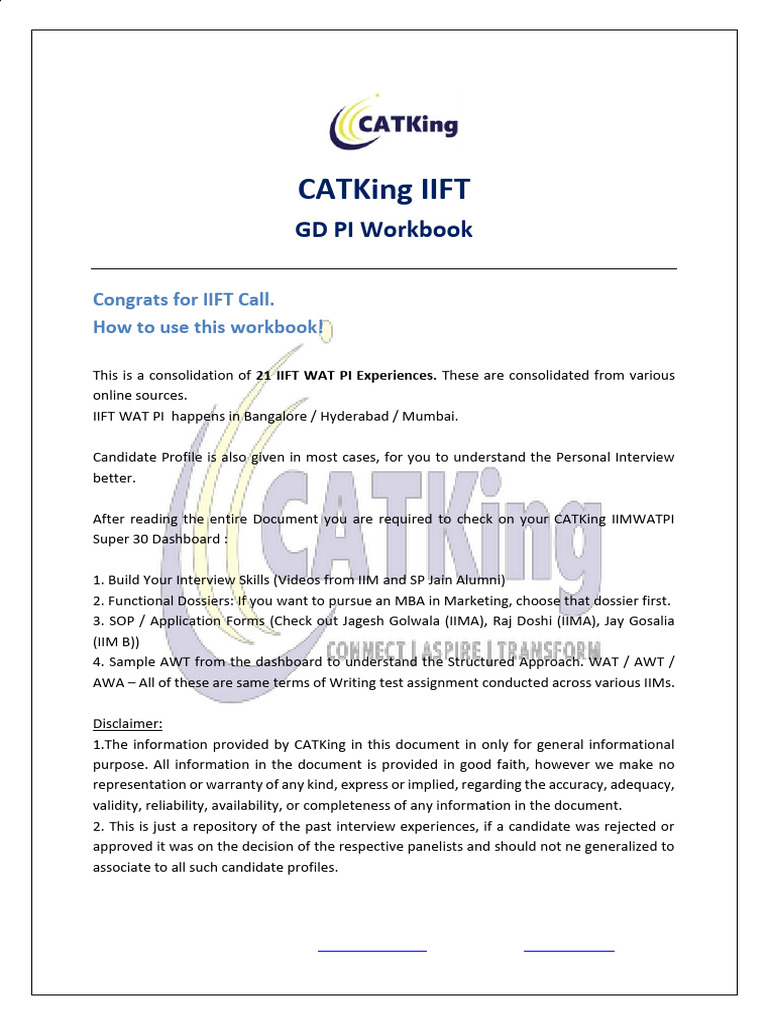 IIFT WAT PI Workbook | PDF | Modulation | Channel Access Method