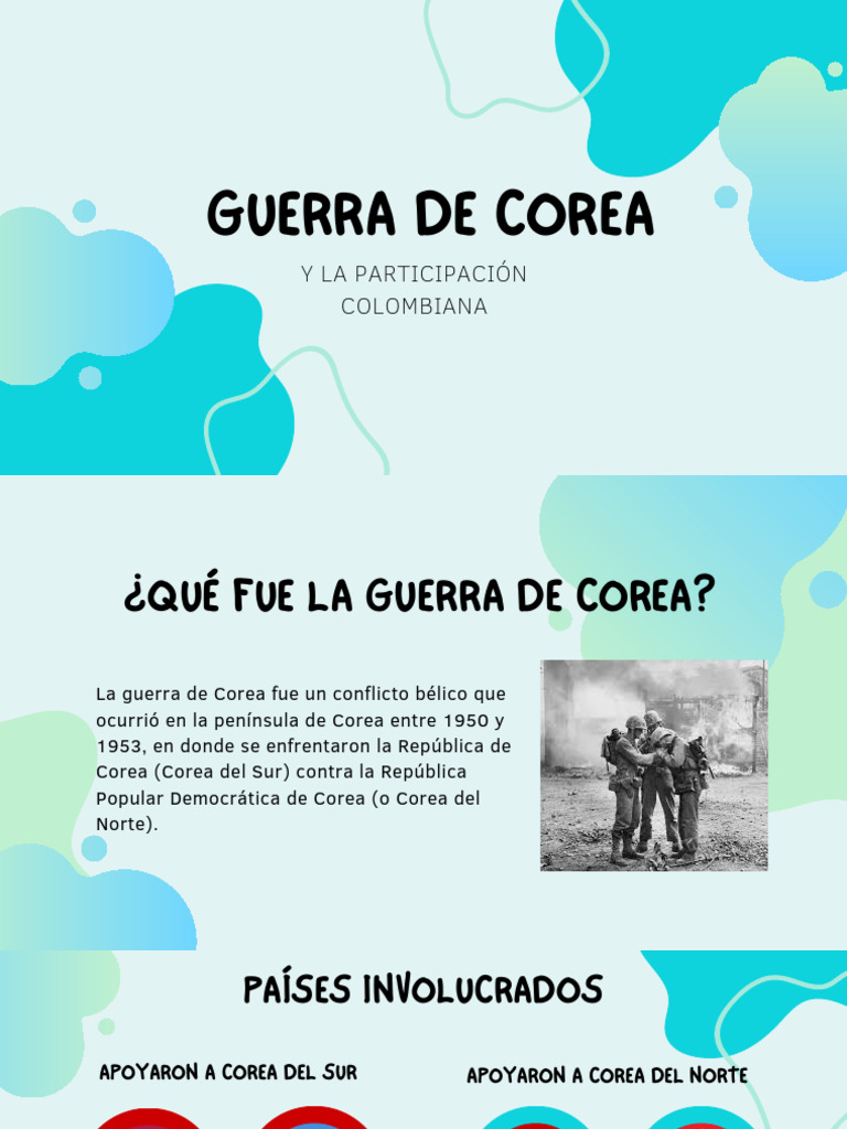 Participación de Colombia en la Guerra de Corea | PDF | guerra coreana ...