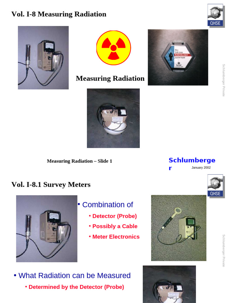 Schlumberger Radiation Measurement Guide | PDF | Nuclear Physics ...
