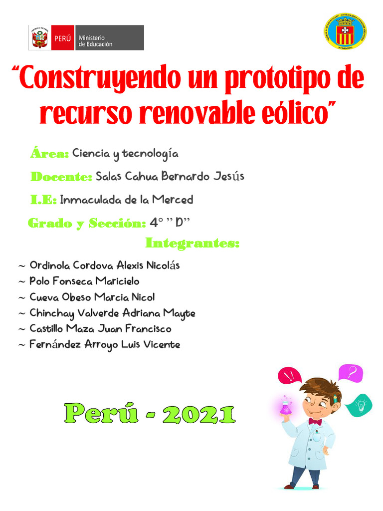 Prototipo de Aerogenerador Ecológico | PDF | Energía eólica | Electricidad