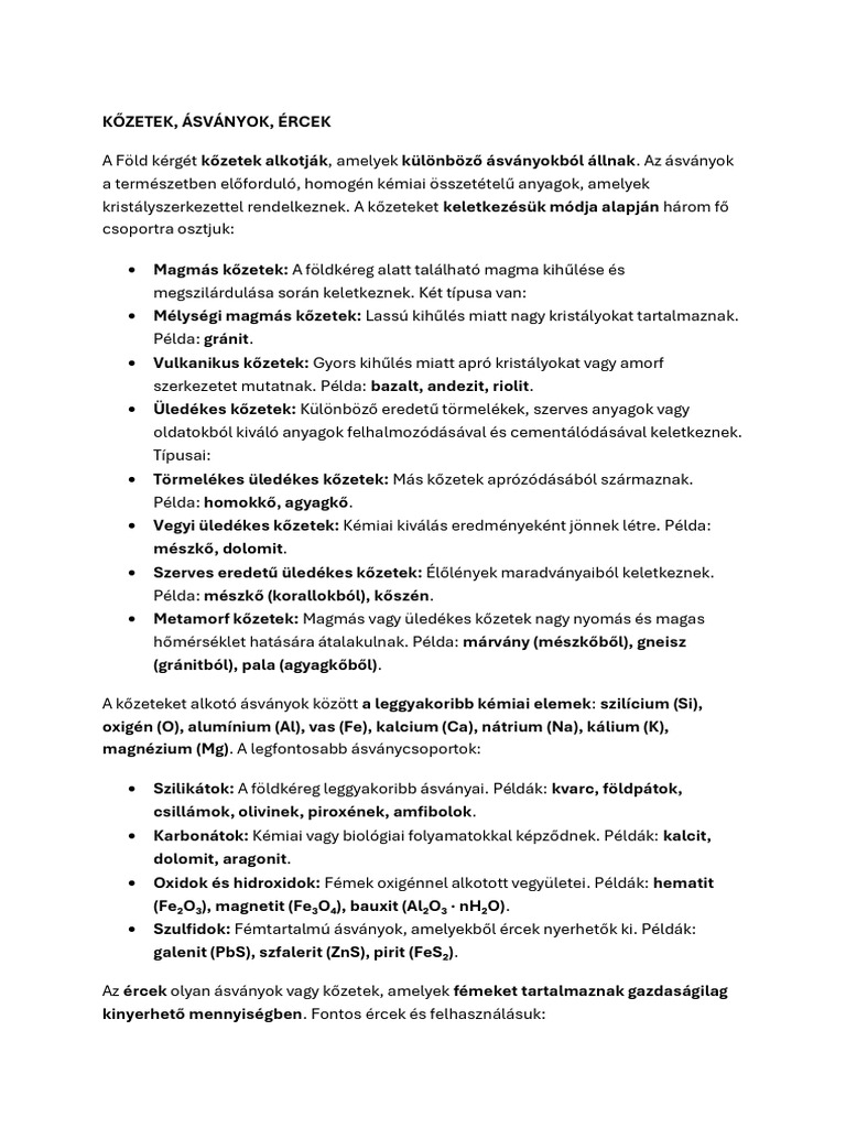 PPT Kőzetes cucc | PDF