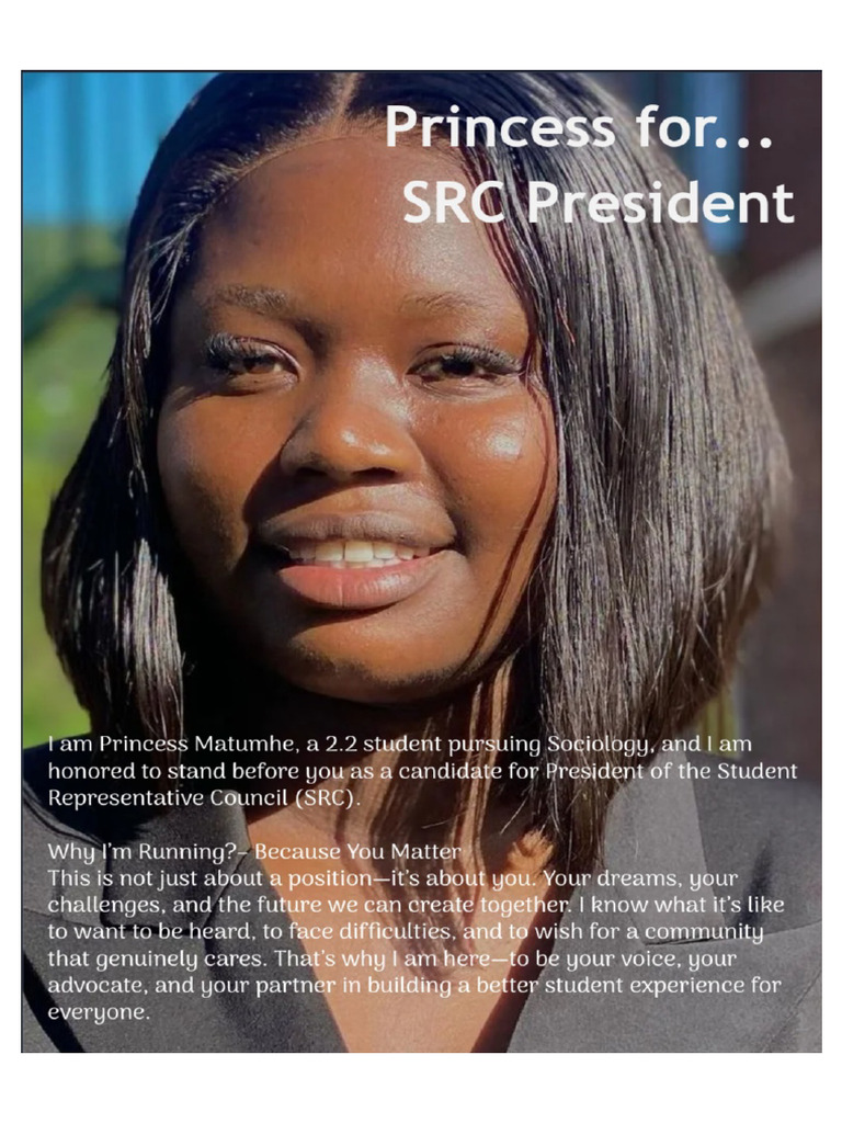 Manifesto For Princess As SRC President | PDF