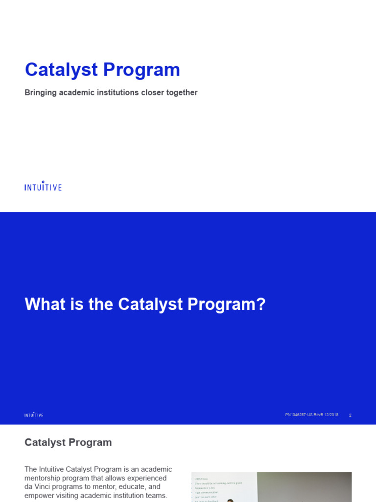 Academics Catalyst Program 1046257 | PDF
