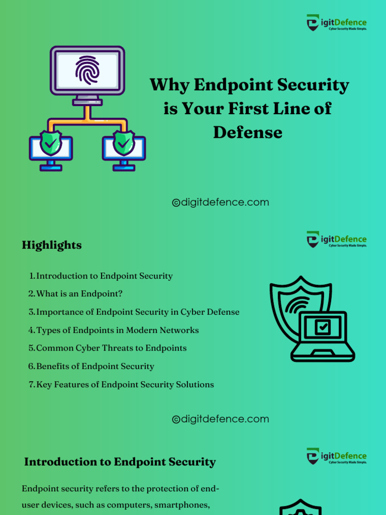 Importance of Endpoint Security Defense | PDF | Security | Computer ...