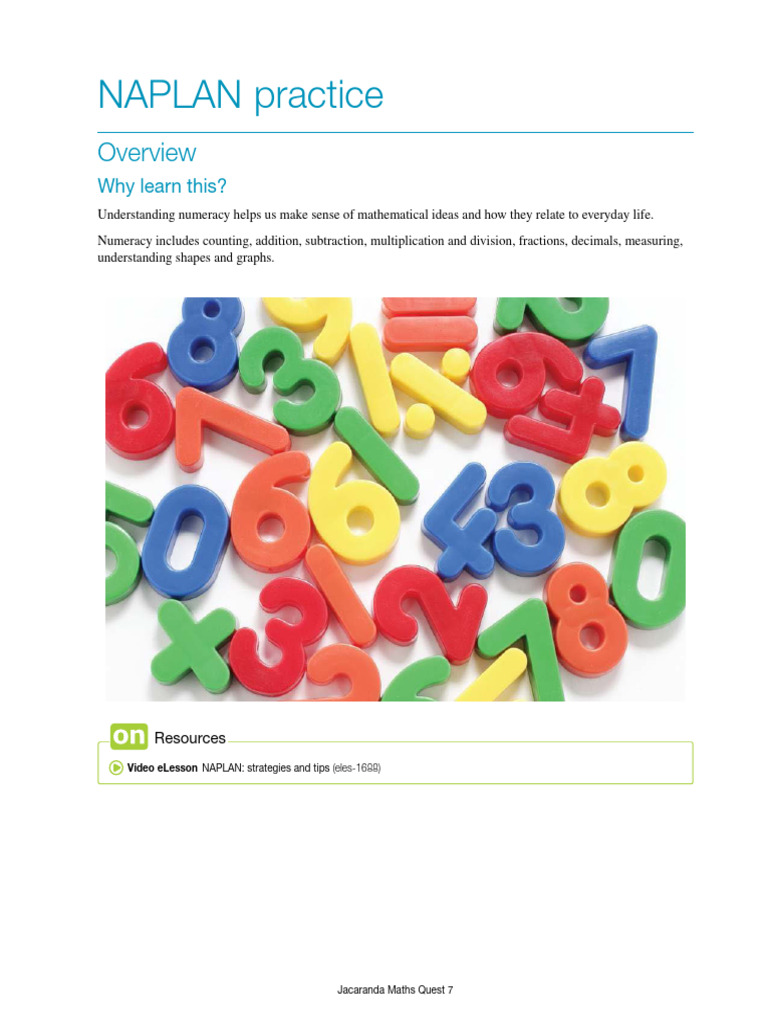 NAPLAN Numeracy Practice Questions | PDF