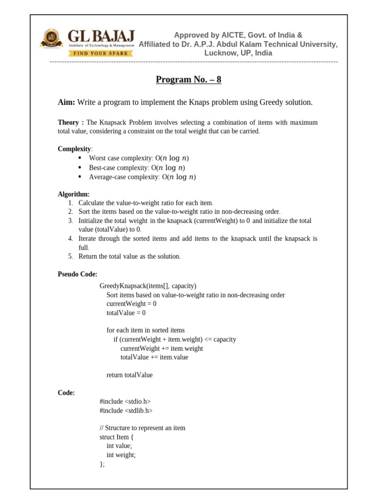 Sample DAA Lab Programs 8-13 Fin | PDF | Discrete Mathematics ...