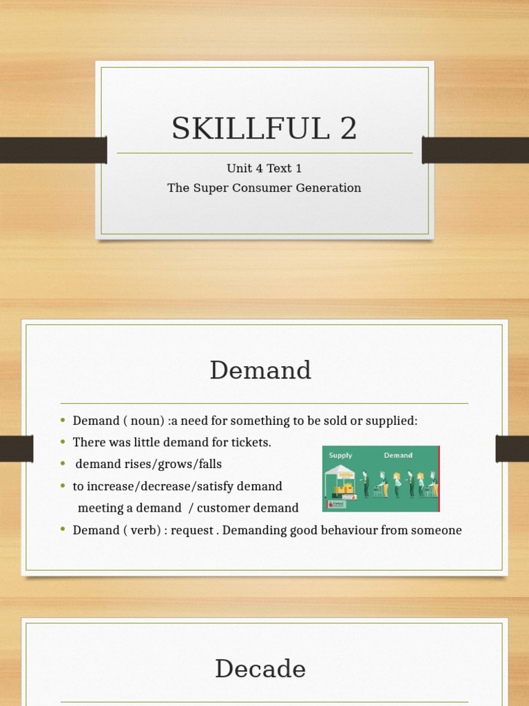 Skillful Voc PPP Unit 4 Text 1 | PDF | Advertising | Demand