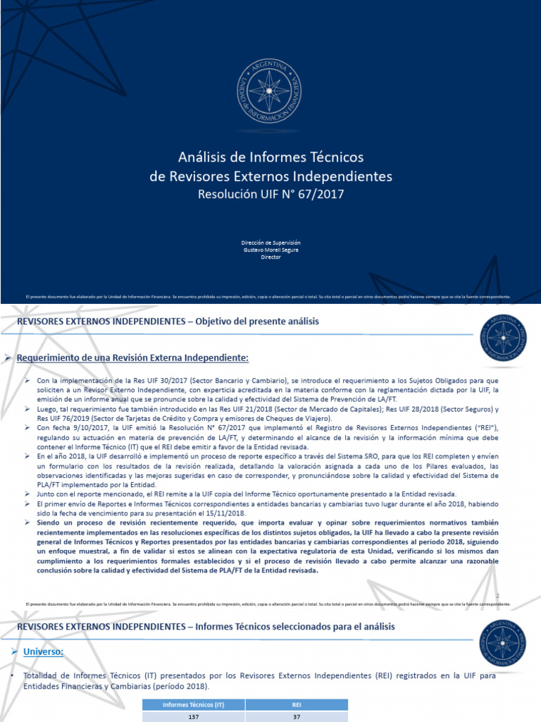 UIF Ds - Revision - It - Rei - Efyc - 2018 - 2 | PDF | Auditoría ...
