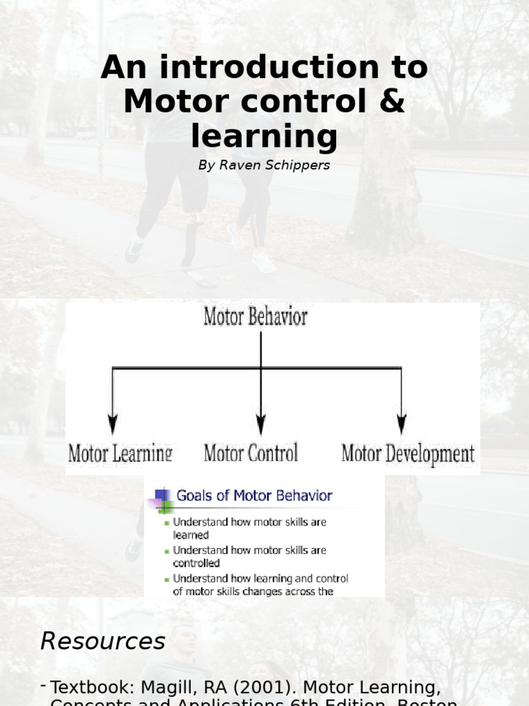 Motor Control and Learning Overview | PDF | Learning | Motor Control
