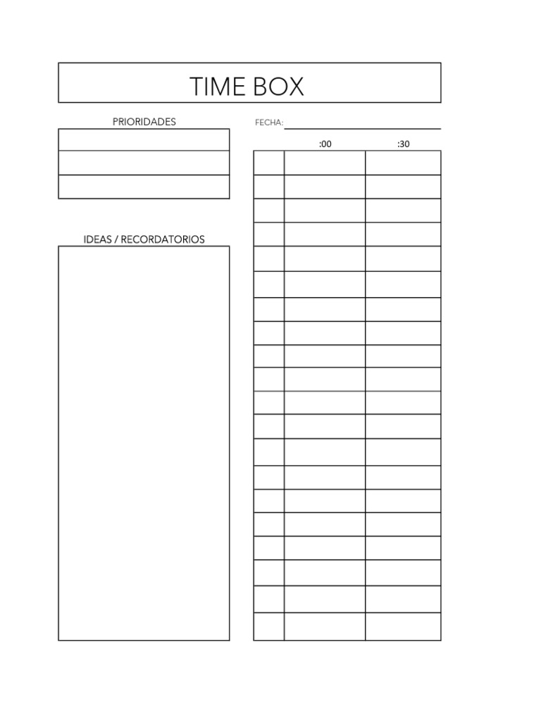 Time Box | PDF