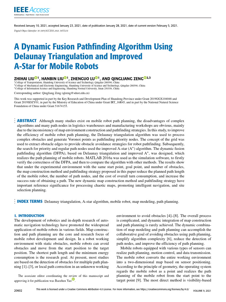 A Dynamic Fusion Pathfinding Algorithm Using Delaunay Triangulation and ...