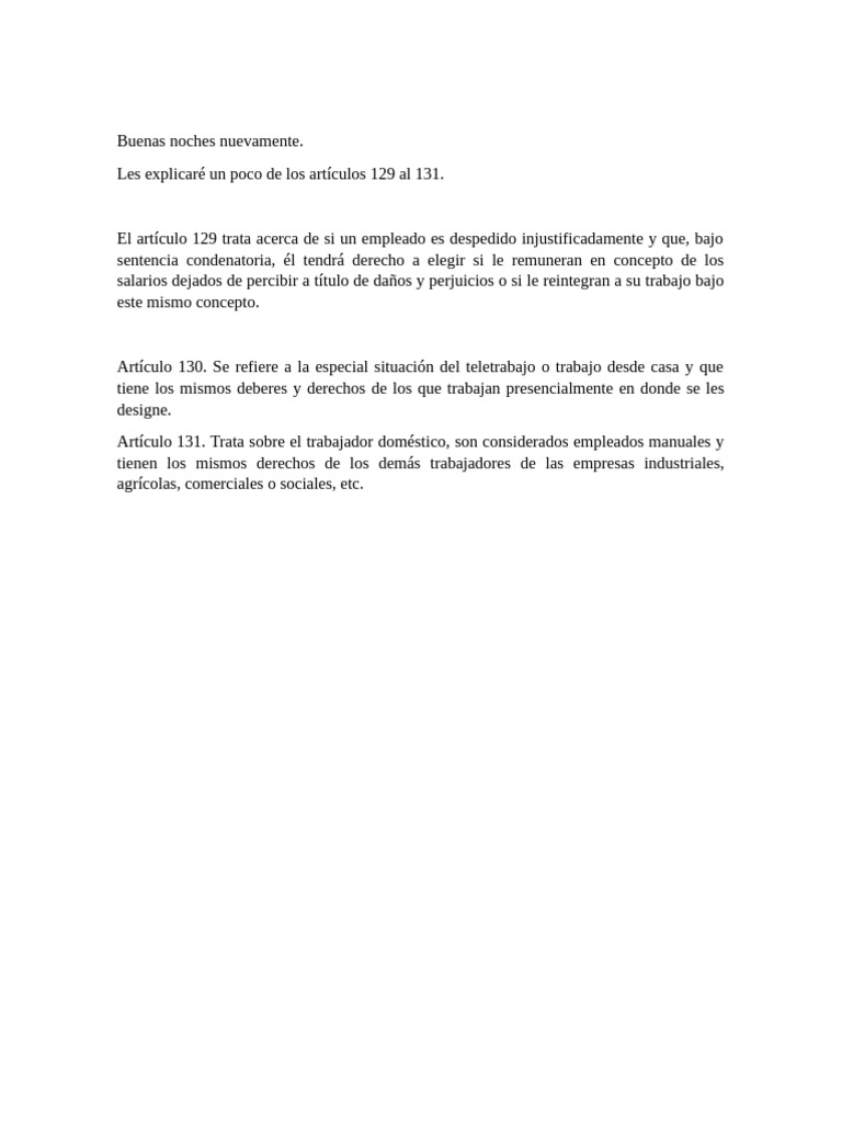 Explicación Articulos 129 Al 131 de La CRH | PDF