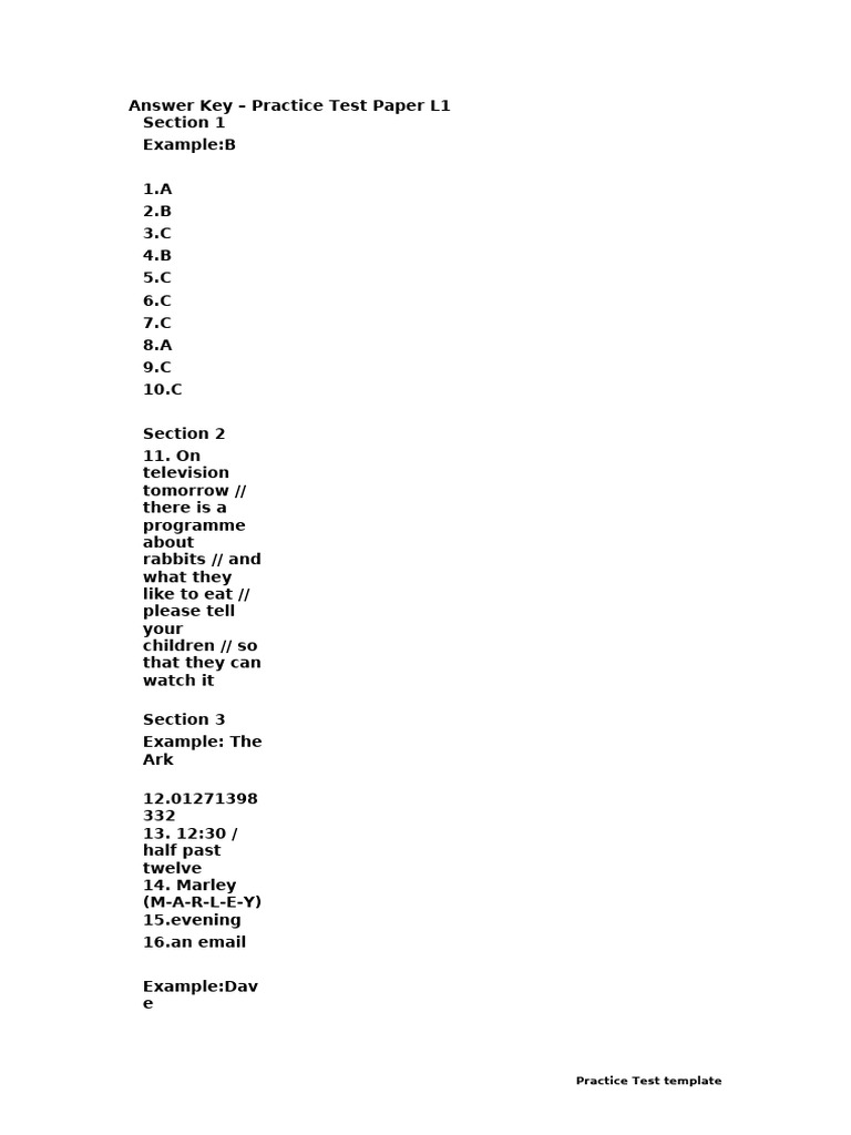 PEIC+Writing+Sample+Test+3+Level+1 | PDF