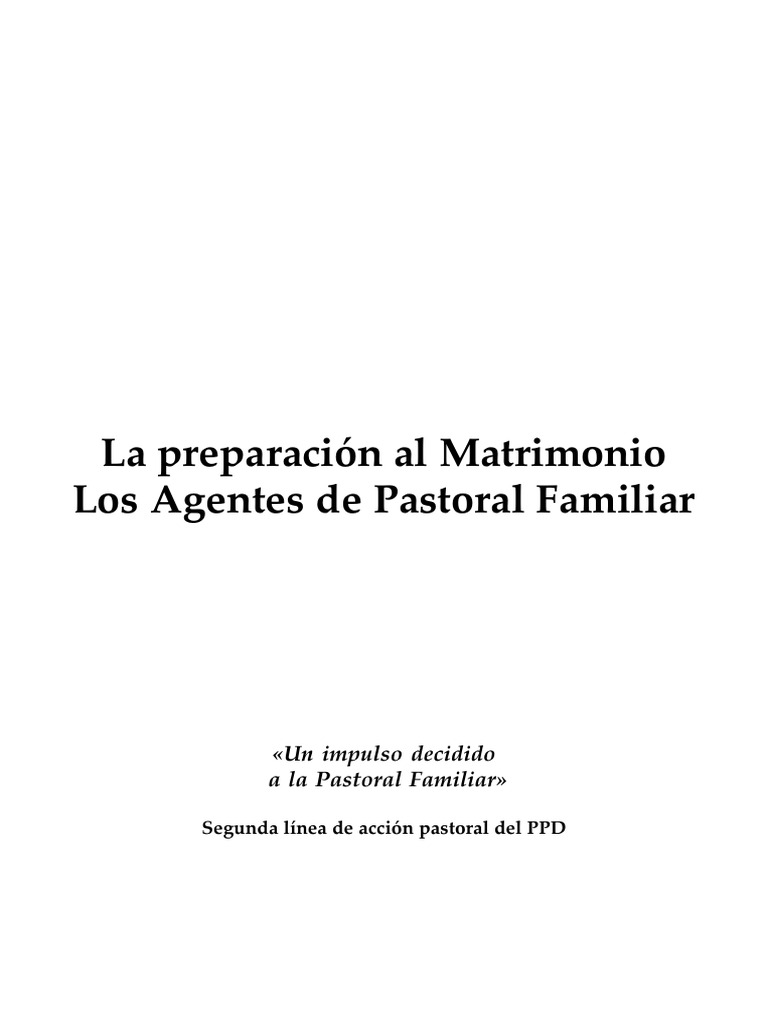 Impulso a la Pastoral Familiar Diocesana | PDF | Iglesia Católica ...