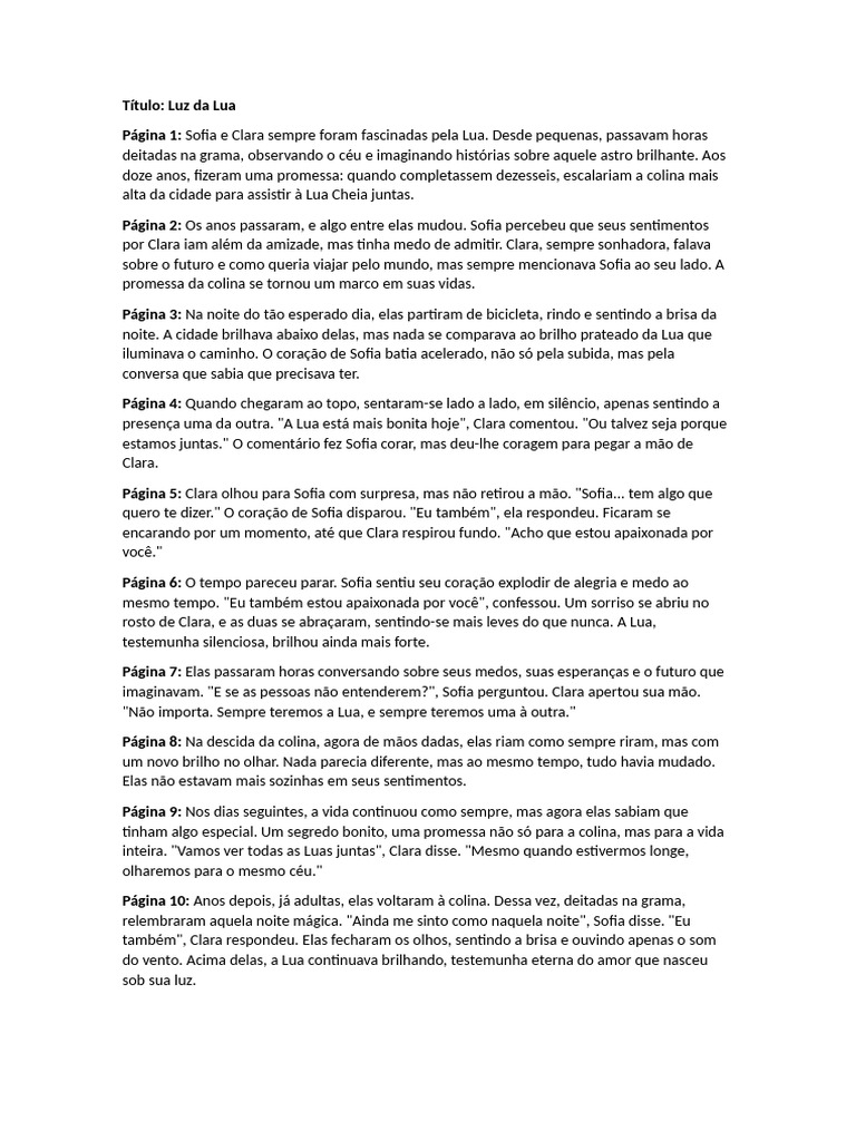 Amor Sob a Luz da Lua | PDF | Lua | Tempo