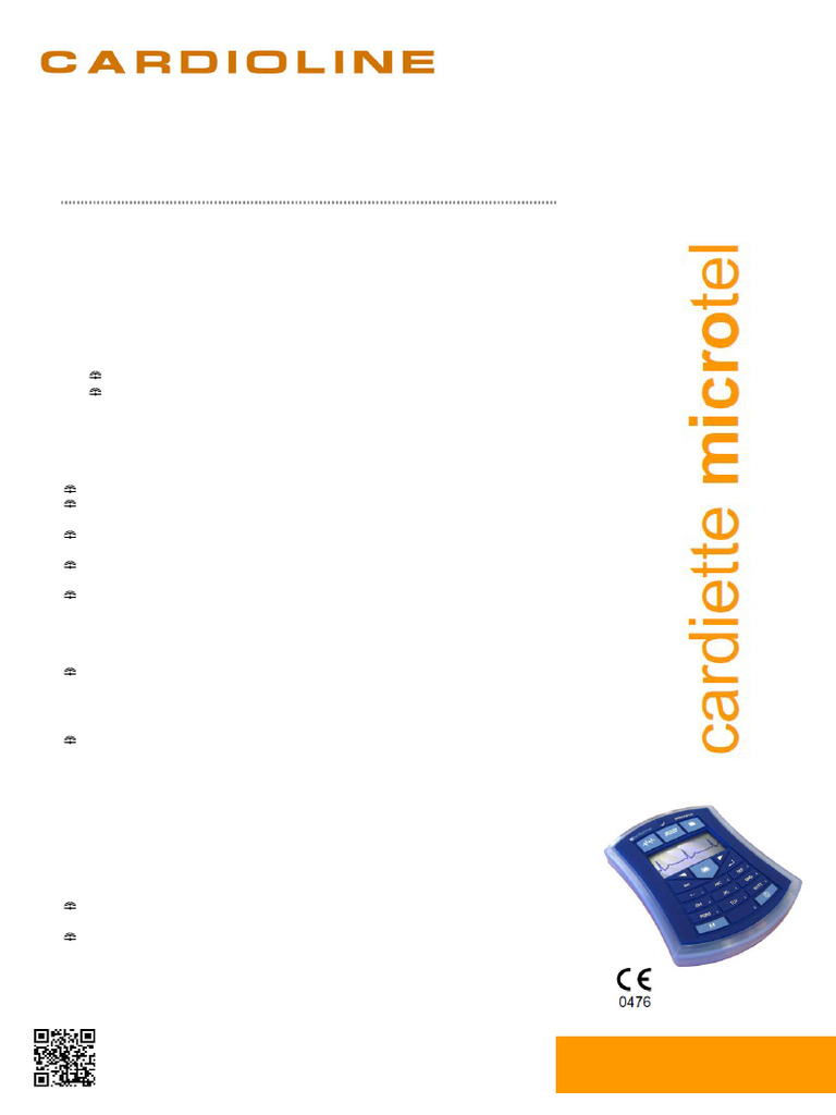 Registrador ECG Microtel: Características y Usos | PDF | USB | Bluetooth