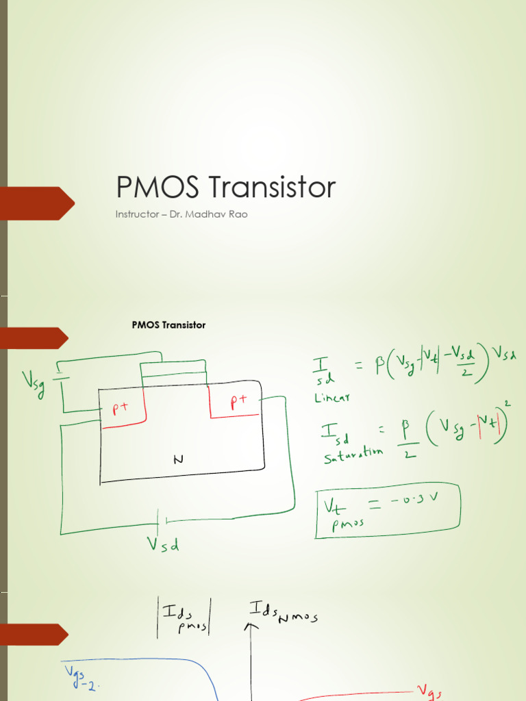 PMOS Transistor Parameters for 65 nm | PDF