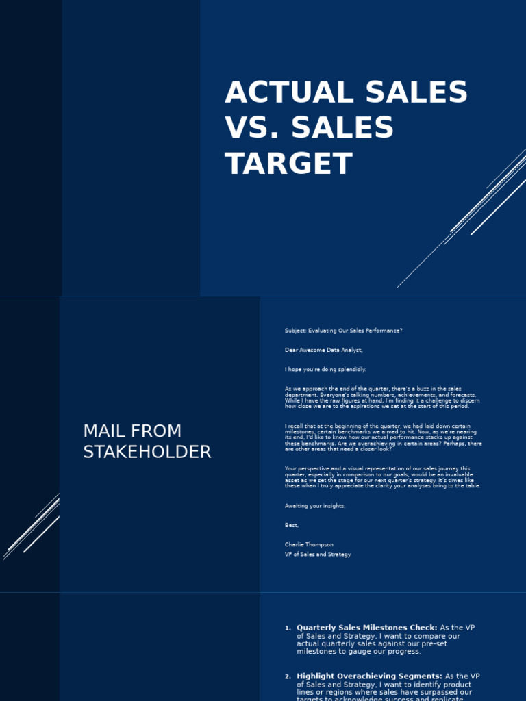 Actual Sales vs. Targets Analysis | PDF | Forecasting
