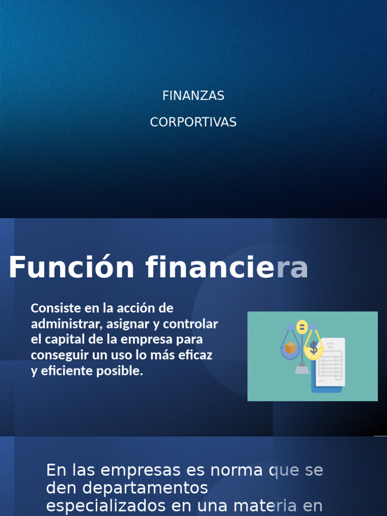 Función y Estrategias en Finanzas Corporativas | PDF | Business ...
