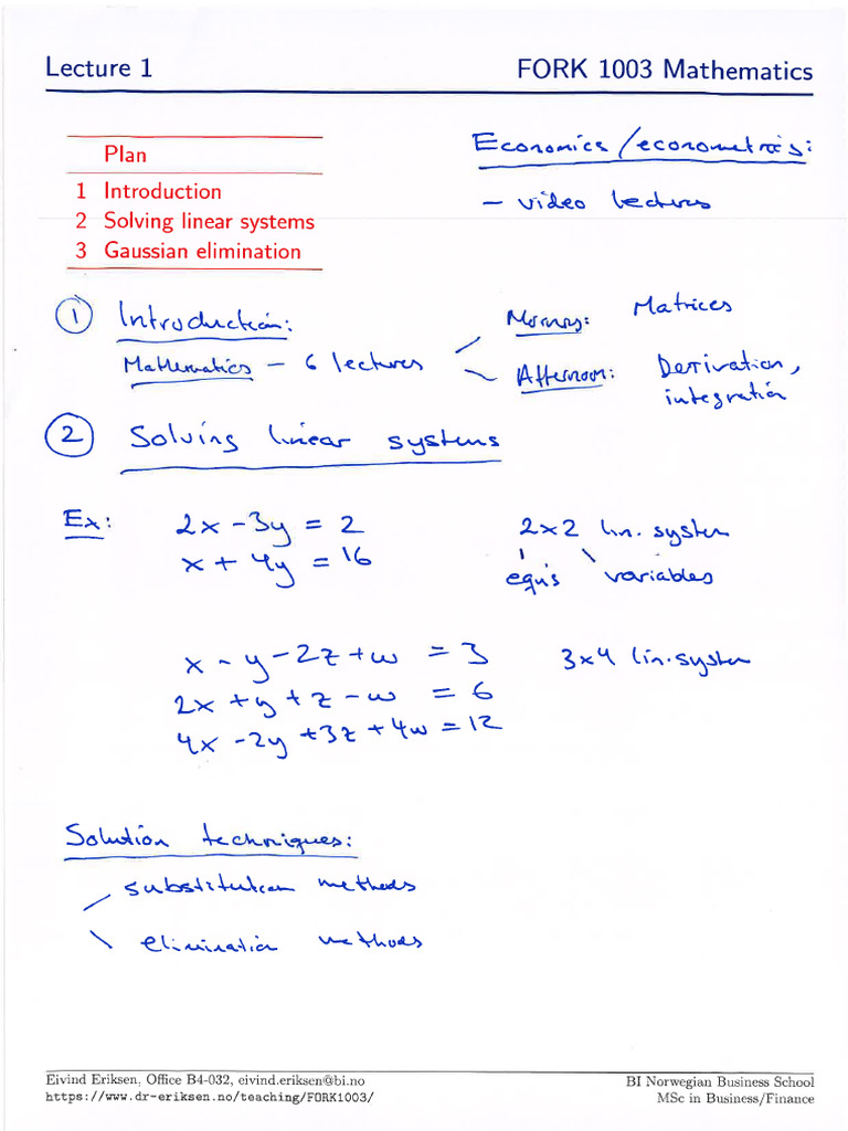 Lecture 1 | PDF