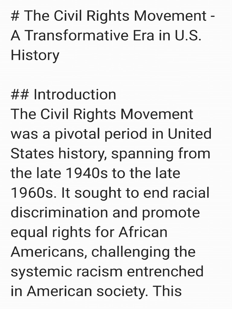 Civil rights movement | PDF