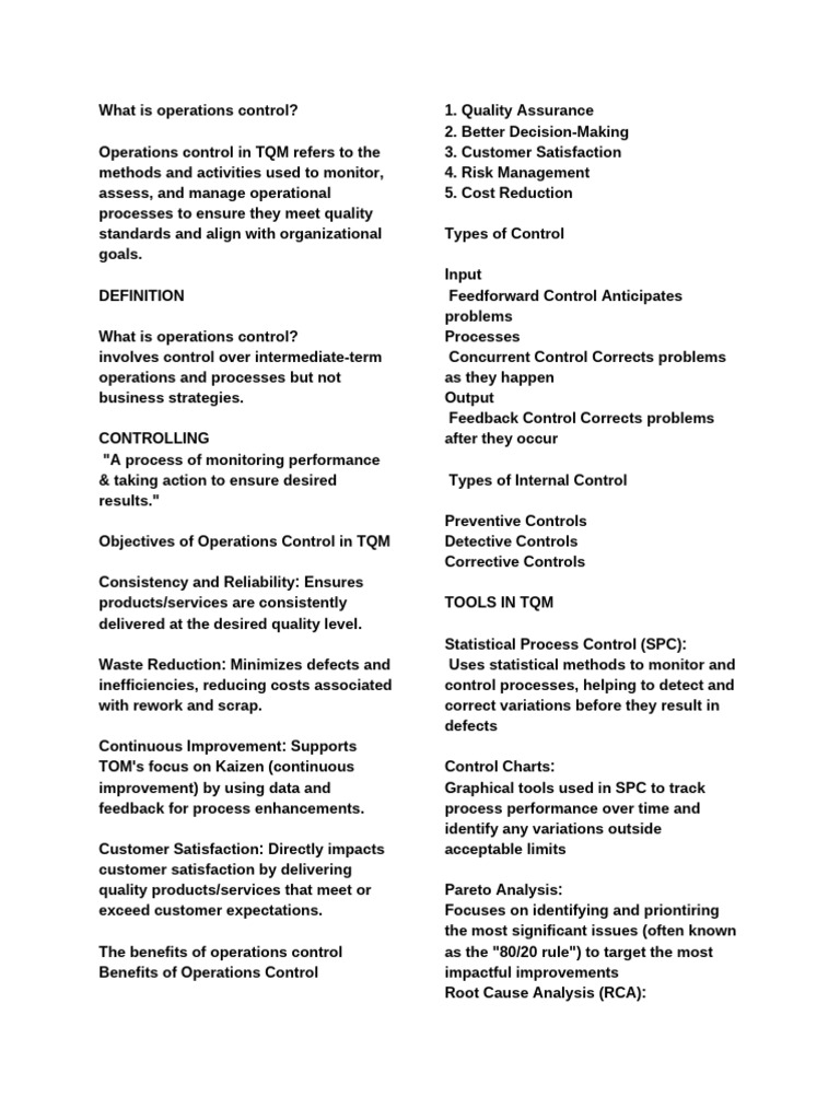 OM QUIZ (1) | PDF | Quality Assurance | Six Sigma