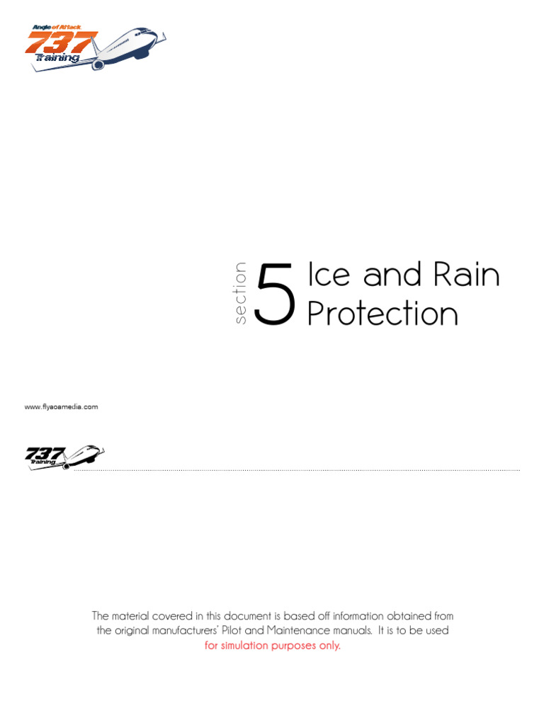 Aoa 737NGX Groundwork Ice Rain Handout | PDF | Aviation