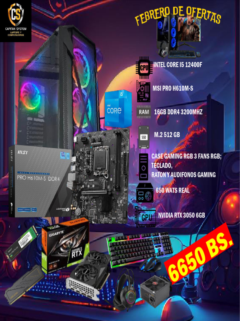 PC Gamer con Gráficas Potentes | PDF | Hardware de la computadora ...