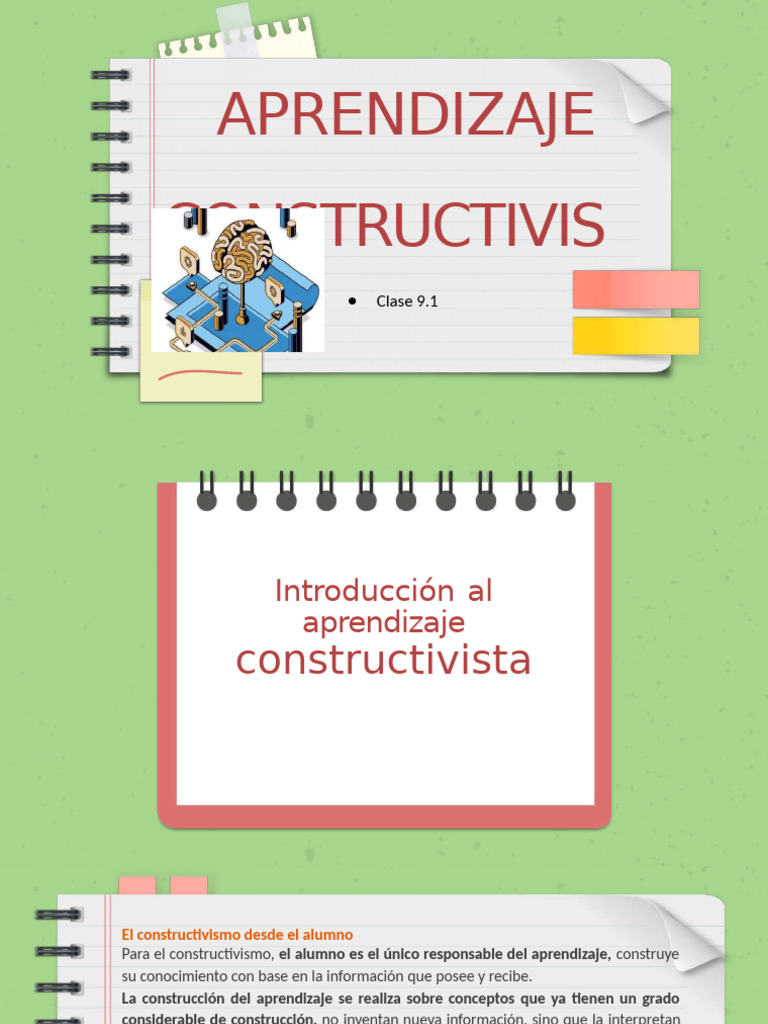 Introducción al Aprendizaje Constructivista | PDF | Constructivismo ...