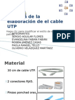 Practica de la elaboración de el cable UTP