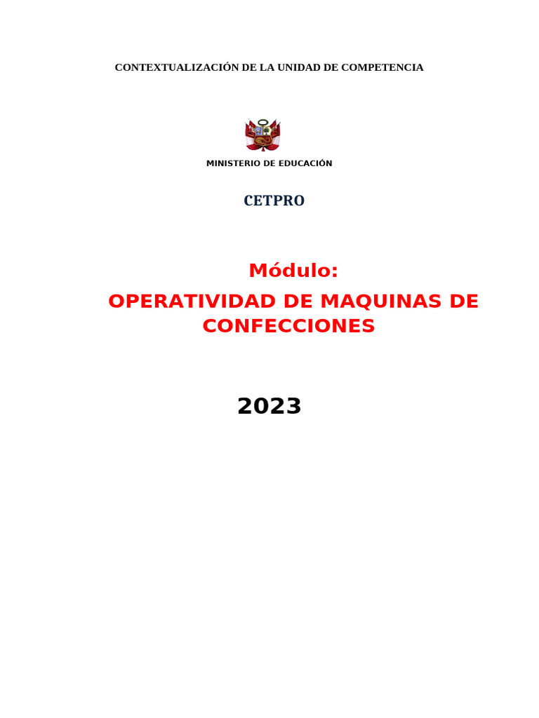 Mod.i.programacion Operatividad 2023 | PDF | Plan de estudios | Plan de ...
