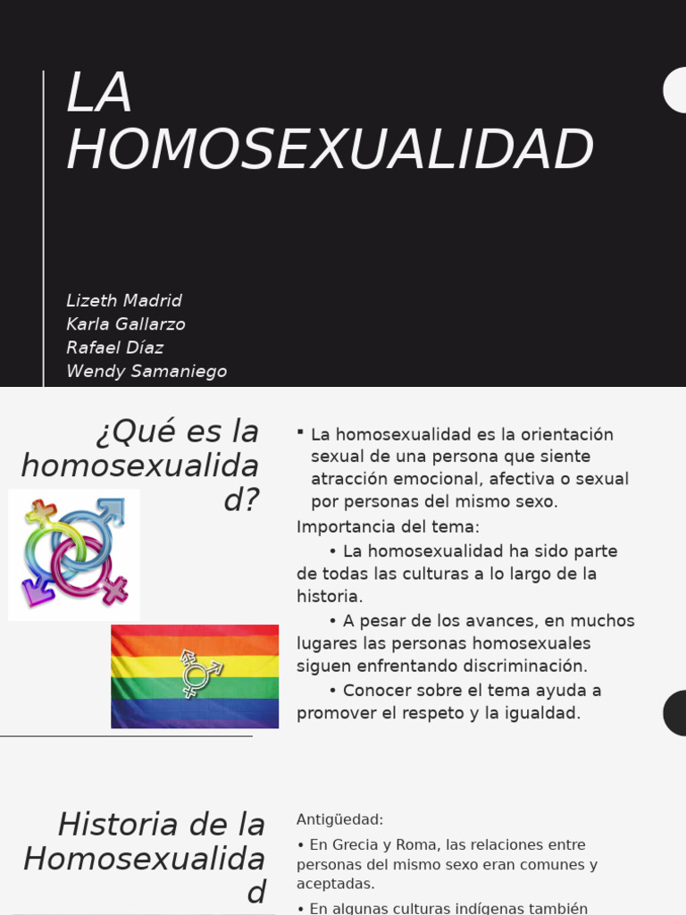 Homosexualidad: Historia y Derechos Humanos | PDF | Homosexualidad ...