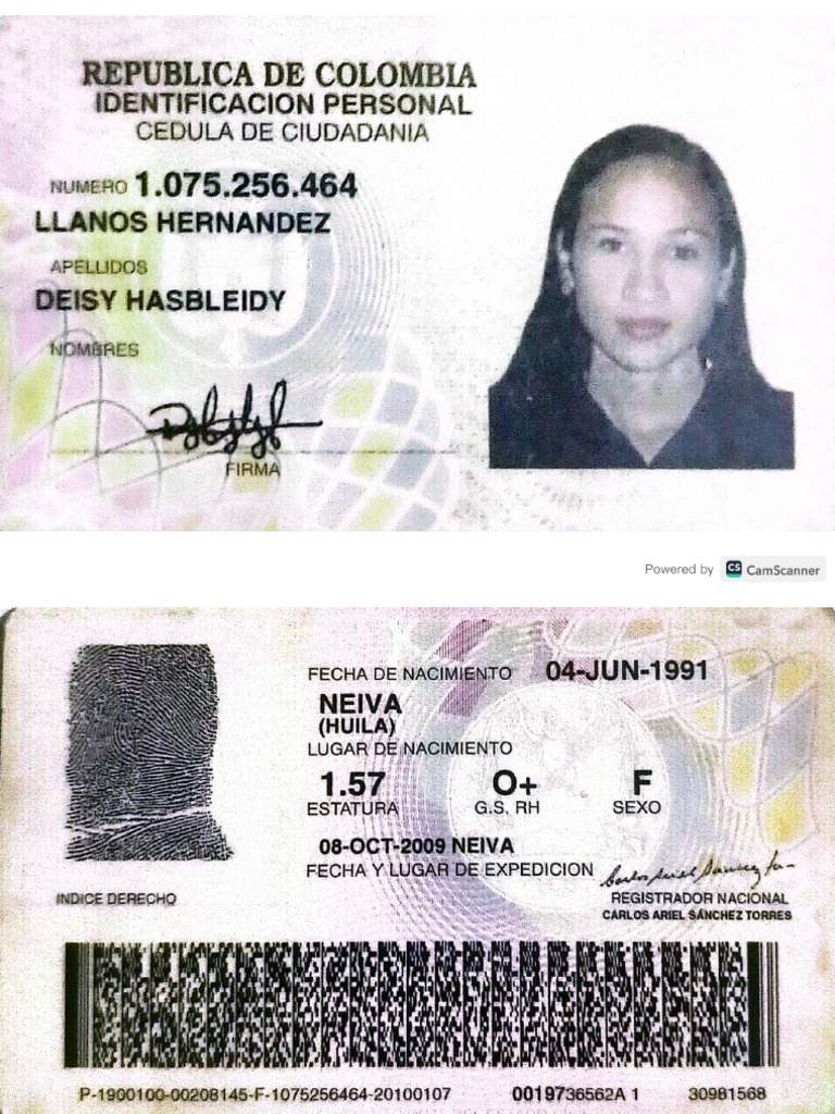 Cédula de Identidad | PDF