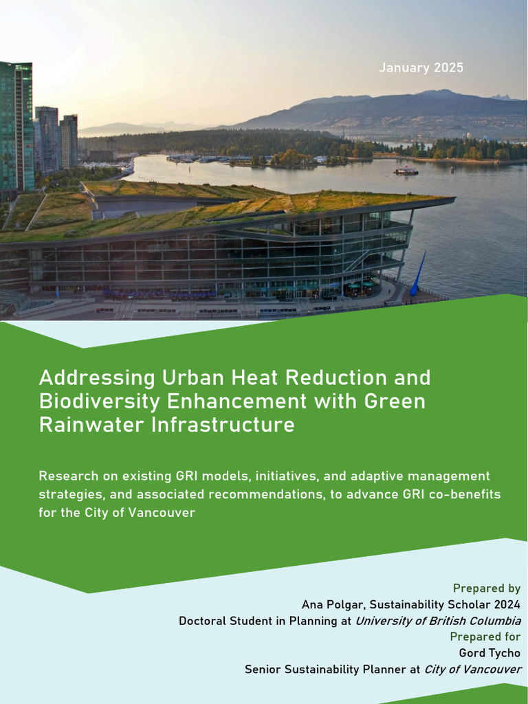 Addressing Urban Heat Reduction and Biodiversity Enhancement With Green ...