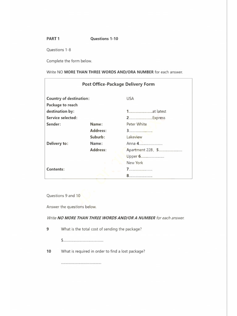 Test 5 Listening | PDF