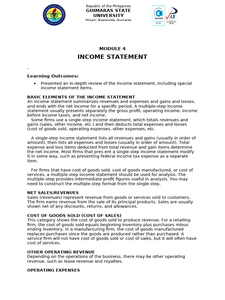 Chapter 4 Financial Analysis and Reporting | PDF | Retained Earnings ...