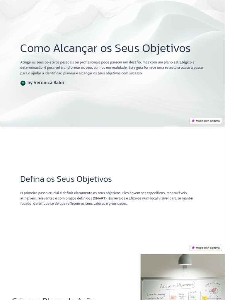 Guia para Alcançar Seus Objetivos | PDF