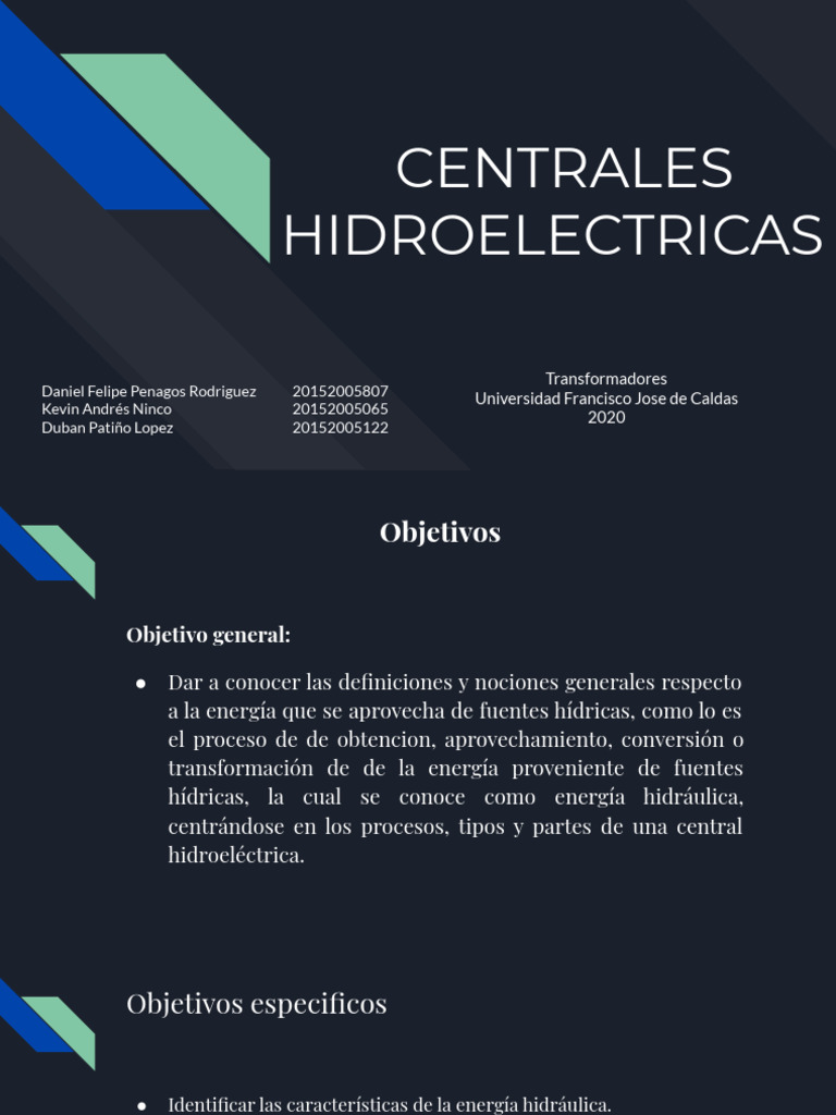 CENTRALES HIDRAULICAS | PDF | Hidroelectricidad | Turbina