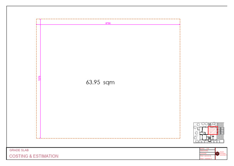 Costing and Estimation for Building Plans | PDF