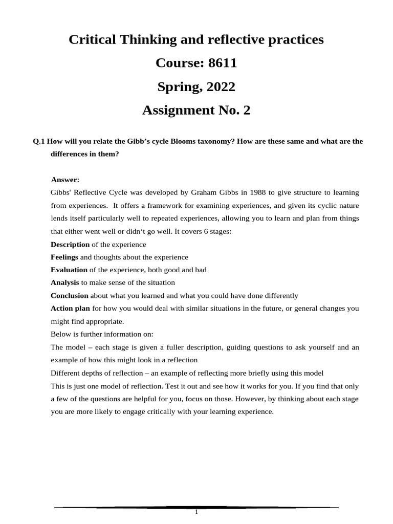 8611 2 V 1 Aiou Assignment Pdf Teachers Learning