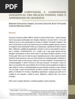 Jogo de computador e coordenadas geográficas uma relação possível para o aprendizado de geografia