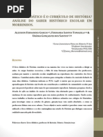 O livro didático é o currículo de históruia Análise do saber histório escolar em Morrinhos