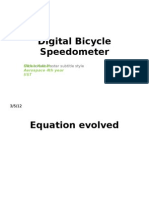 Digital Bicycle Speedometer using dynamo