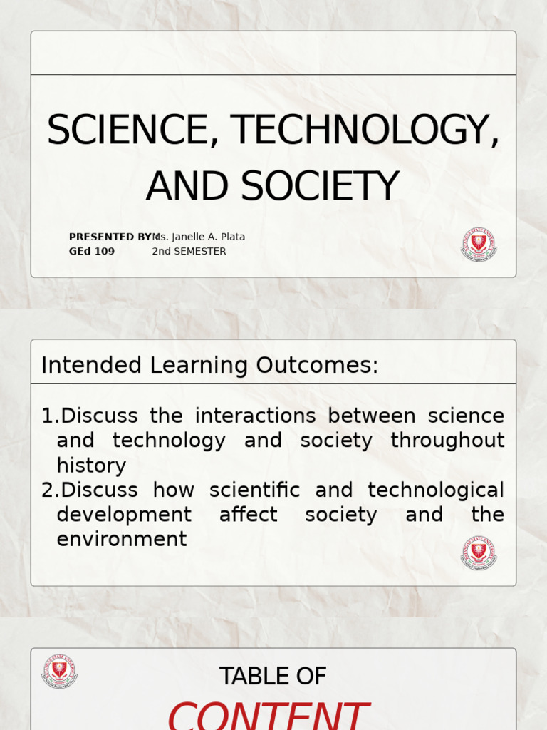 Science, Technology, and Society Overview | PDF | Physics | Science
