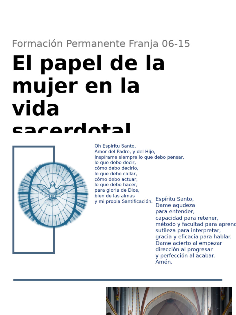 El rol de la mujer en el sacerdocio | PDF | Sacerdote | María, madre de ...