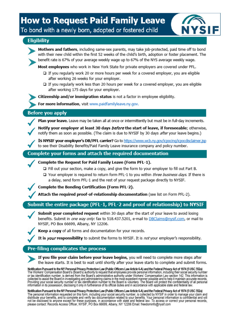 Paid Family Leave Application Guide | PDF | Race And Ethnicity In The ...
