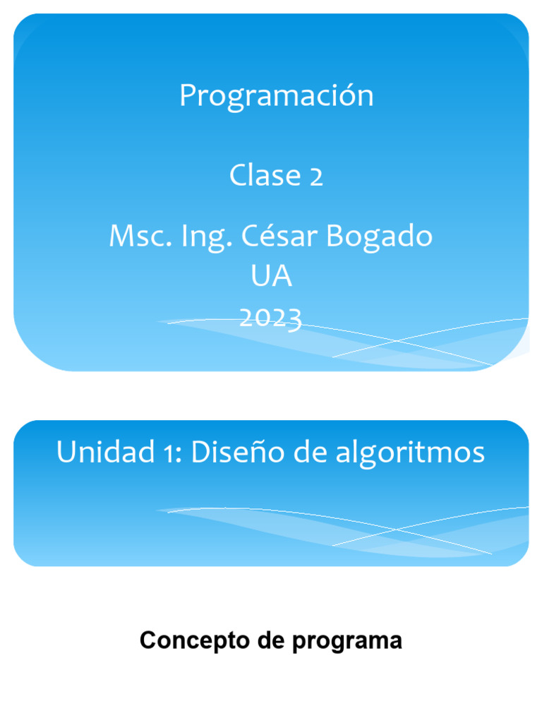ProgramacionC2 10III2023 | PDF | Algoritmos | Programa de computadora