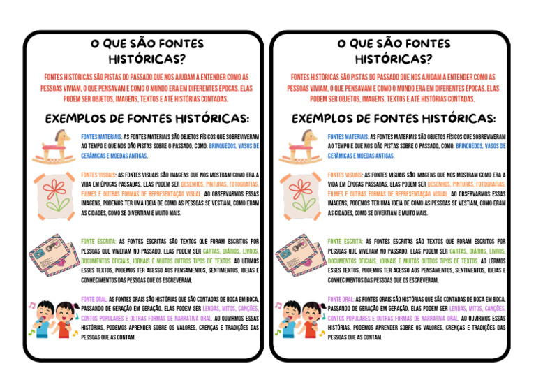 Fontes Históricas | PDF | Imagem | Tradição oral