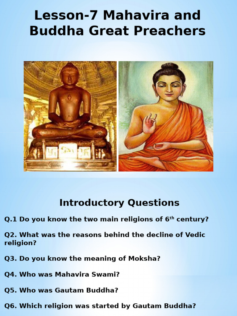 Mahavira and Buddha: Teachings Overview | PDF | Moksha | Ahimsa