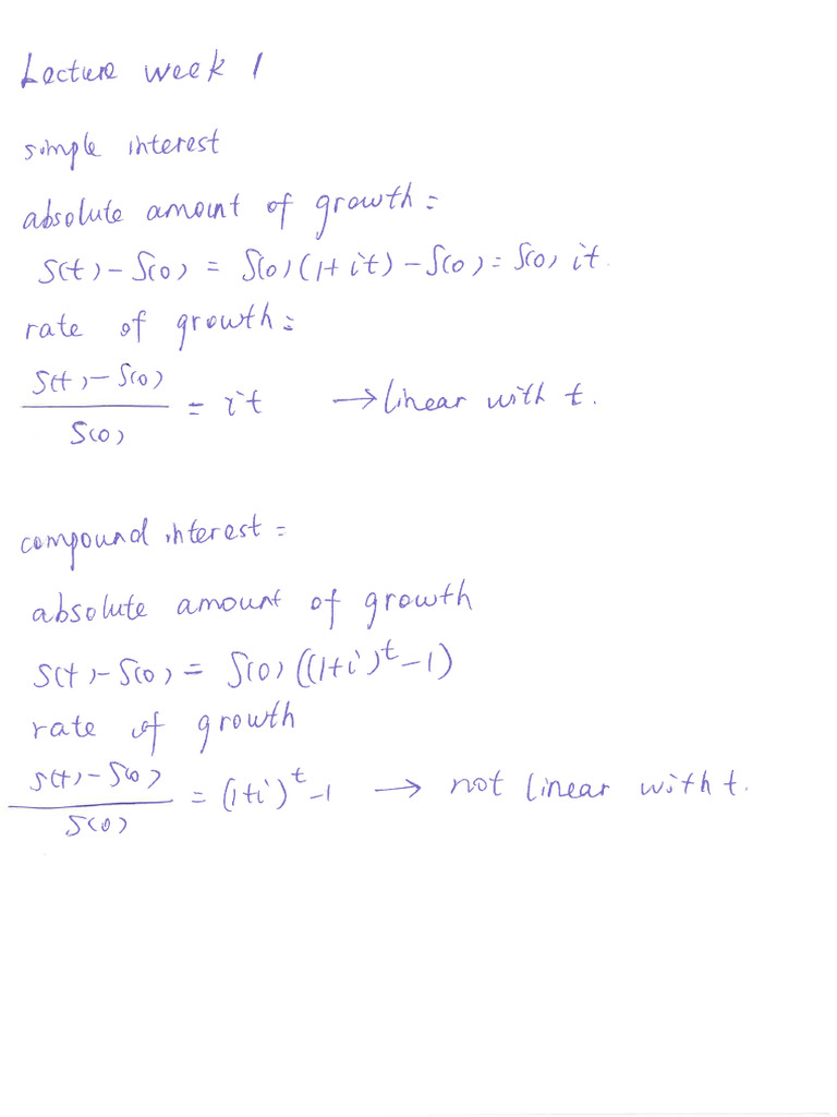 Lecture Week 1 Notes | PDF